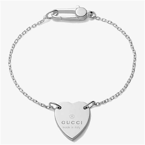 gucci trademark heart bracelet